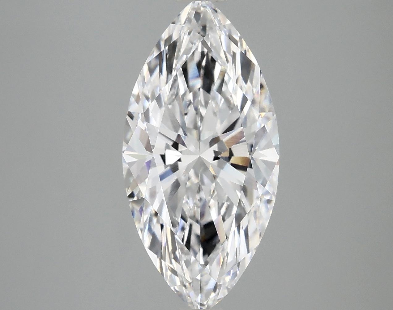 3.07 Carat Marquise Shaped Ideal Cut VVS2 IGI Certified Lab Grown Diamond
