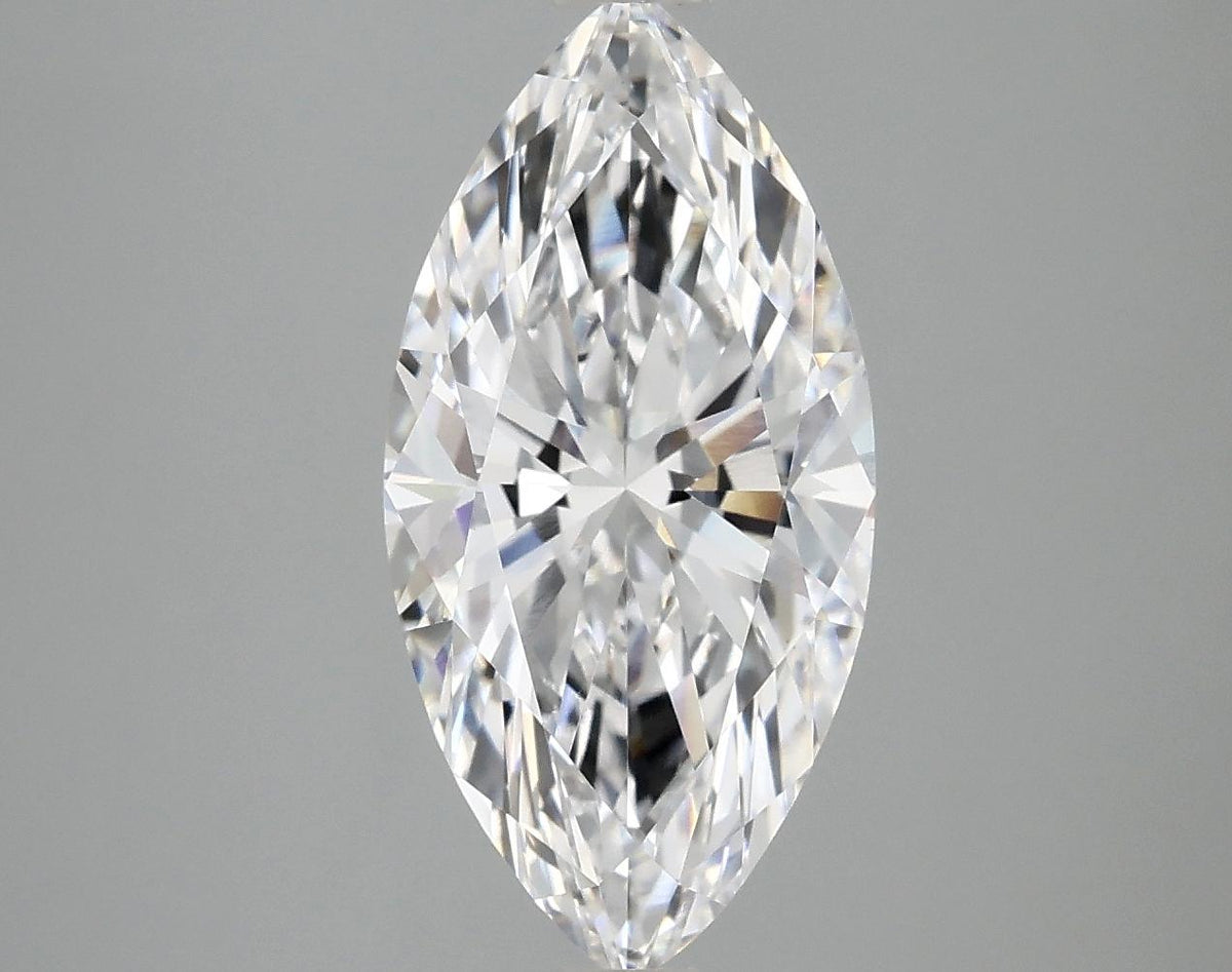 3.07 Carat Marquise Shaped Ideal Cut VVS2 IGI Certified Lab Grown Diamond