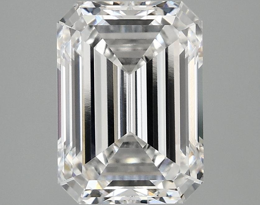 3.07 Carat Emerald Shaped Excellent Cut VVS2 IGI Certified Lab Grown Diamond