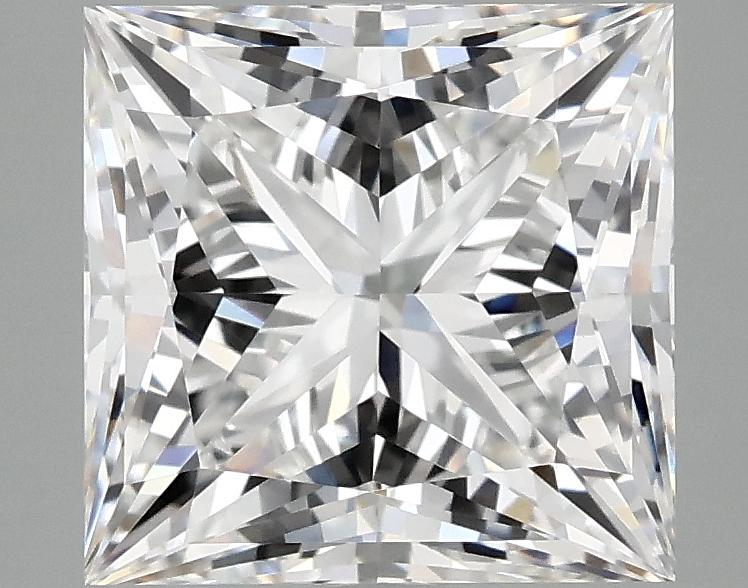 4.09 Carat Princess Shaped Ideal Cut VVS2 IGI Certified Lab Grown Diamond