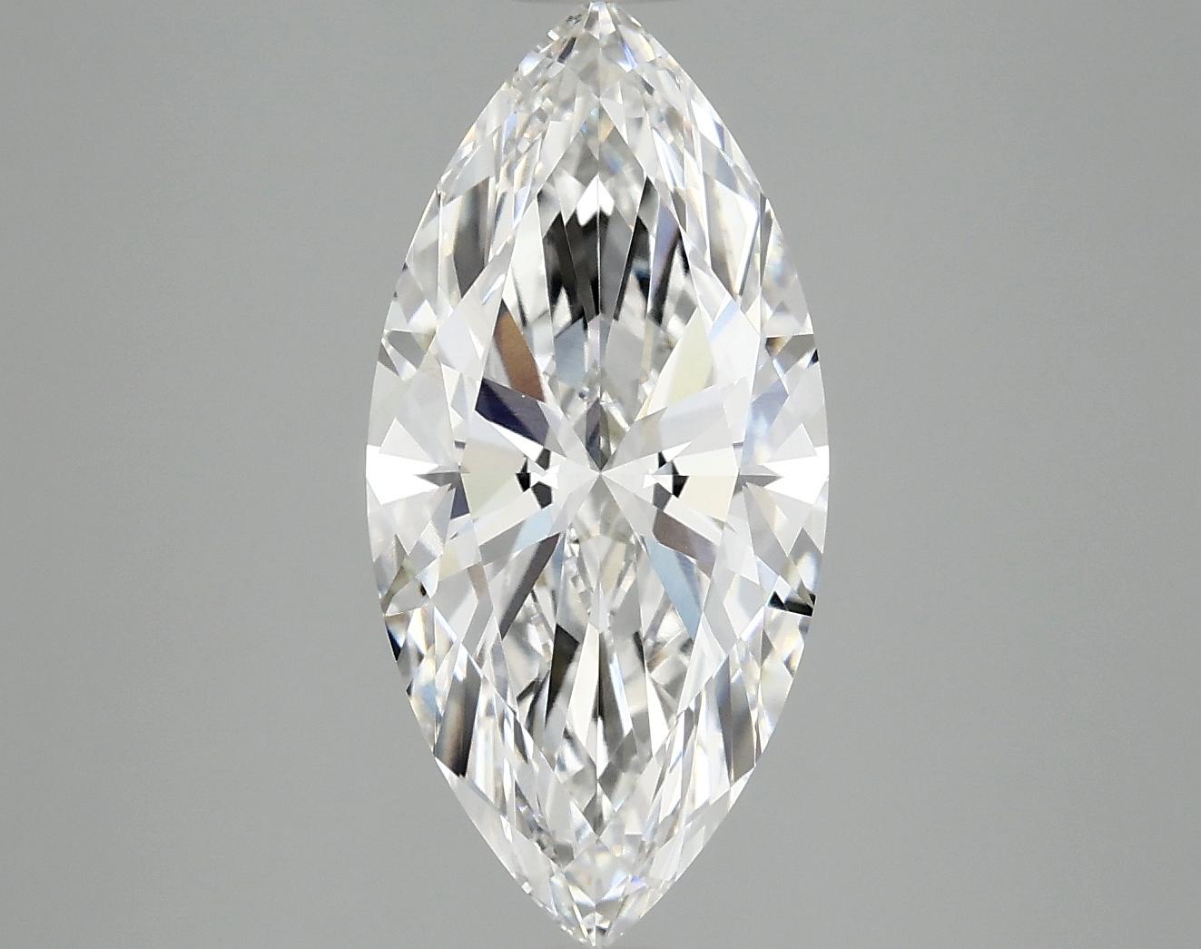 3.1 Carat Marquise Shaped Excellent Cut VVS2 IGI Certified Lab Grown Diamond