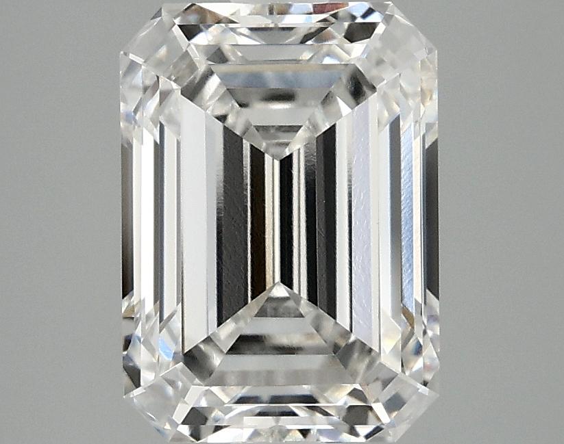 3.09 Carat Emerald Shaped Excellent Cut VVS2 IGI Certified Lab Grown Diamond