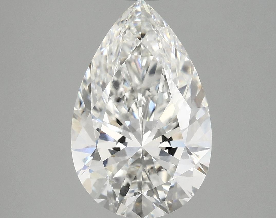 3.04 Carat Pear Shaped Ideal Cut VVS2 IGI Certified Lab Grown Diamond