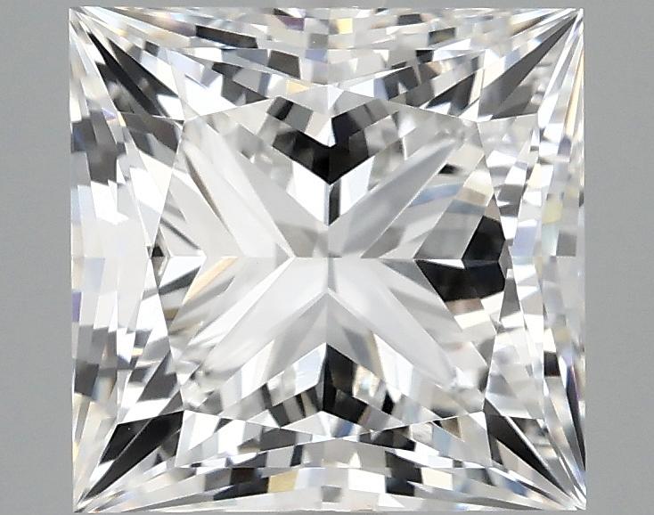 4.03 Carat Princess Shaped Ideal Cut VVS2 IGI Certified Lab Grown Diamond