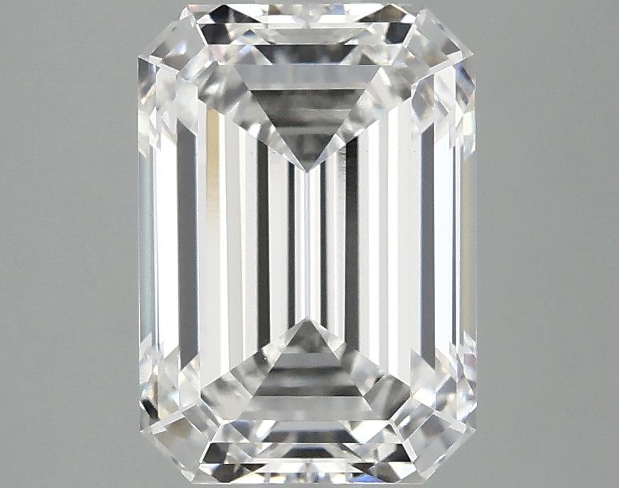 3.09 Carat Emerald Shaped Ideal Cut VVS2 IGI Certified Lab Grown Diamond