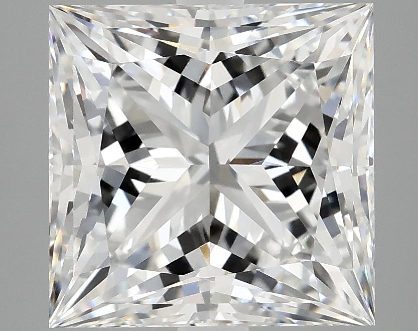5.09 Carat Princess Shaped Ideal Cut VVS2 IGI Certified Lab Grown Diamond