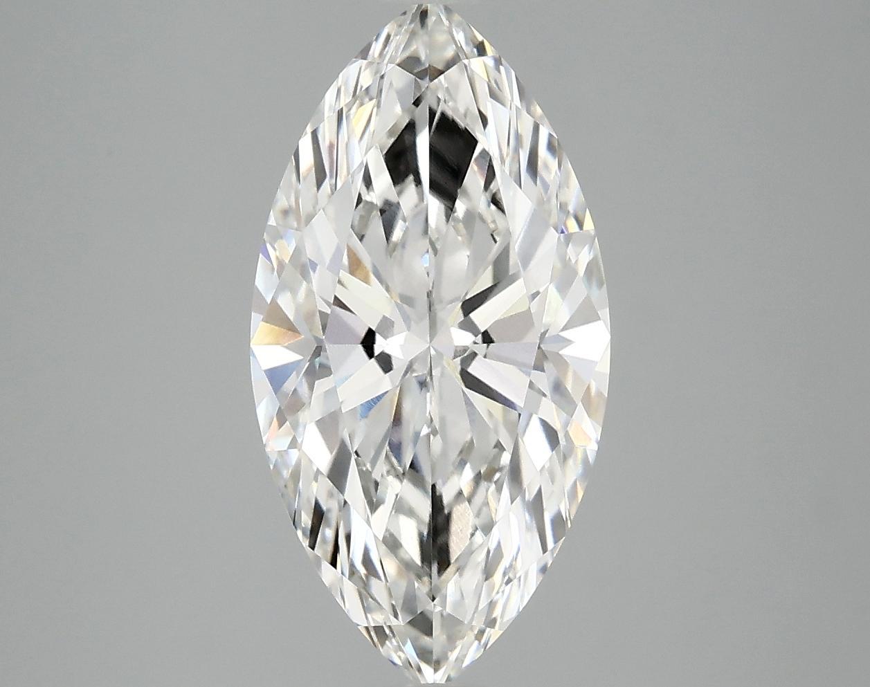 3.06 Carat Marquise Shaped Ideal Cut VVS2 IGI Certified Lab Grown Diamond