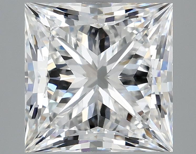 3.12 Carat Princess Shaped Ideal Cut VVS2 IGI Certified Lab Grown Diamond