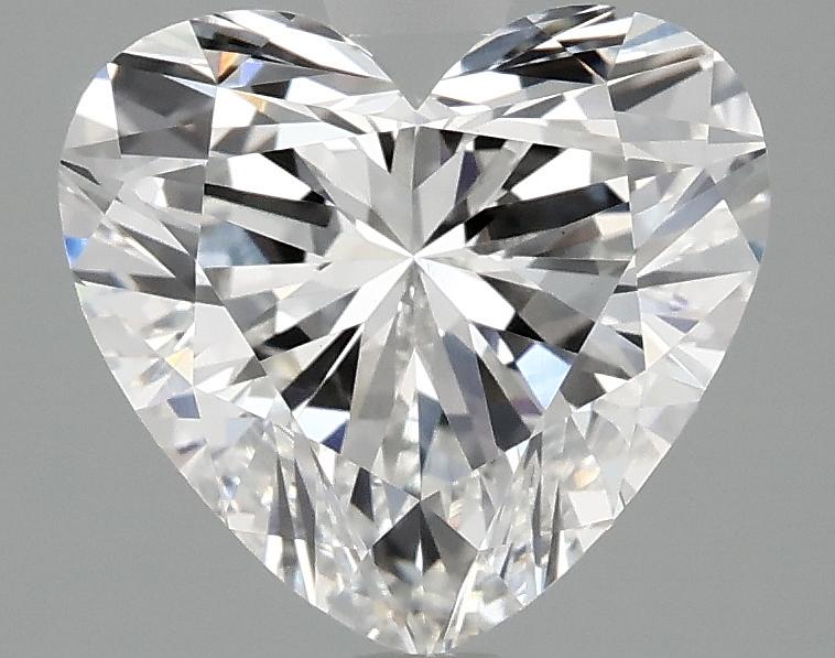2.58 Carat Heart Shaped Ideal Cut VVS2 IGI Certified Lab Grown Diamond