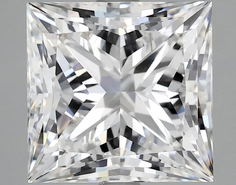4.06 Carat Princess Shaped Ideal Cut VVS2 IGI Certified Lab Grown Diamond