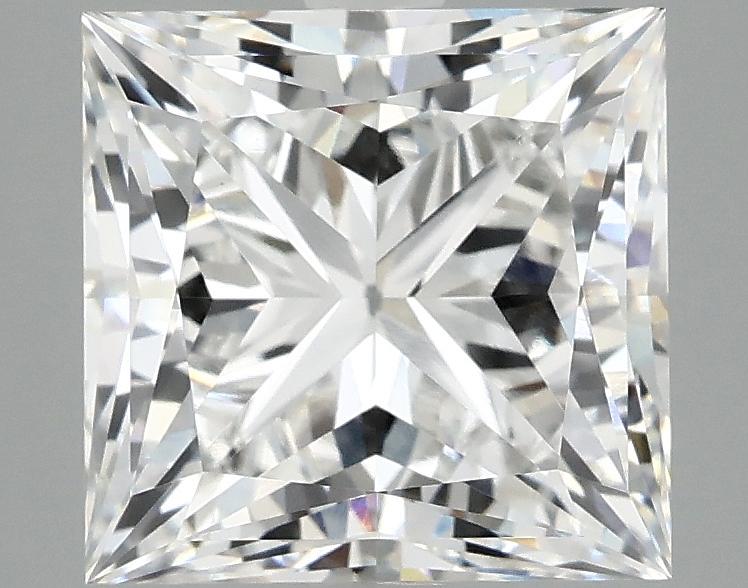 4.12 Carat Princess Shaped Ideal Cut VVS2 IGI Certified Lab Grown Diamond