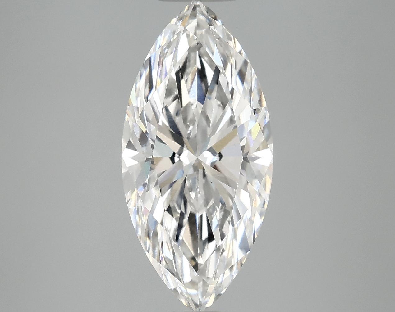 3.03 Carat Marquise Shaped Excellent Cut VVS2 IGI Certified Lab Grown Diamond