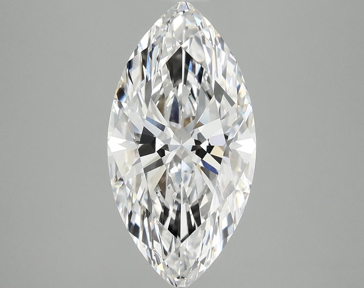 3.07 Carat Marquise Shaped Ideal Cut VVS2 IGI Certified Lab Grown Diamond