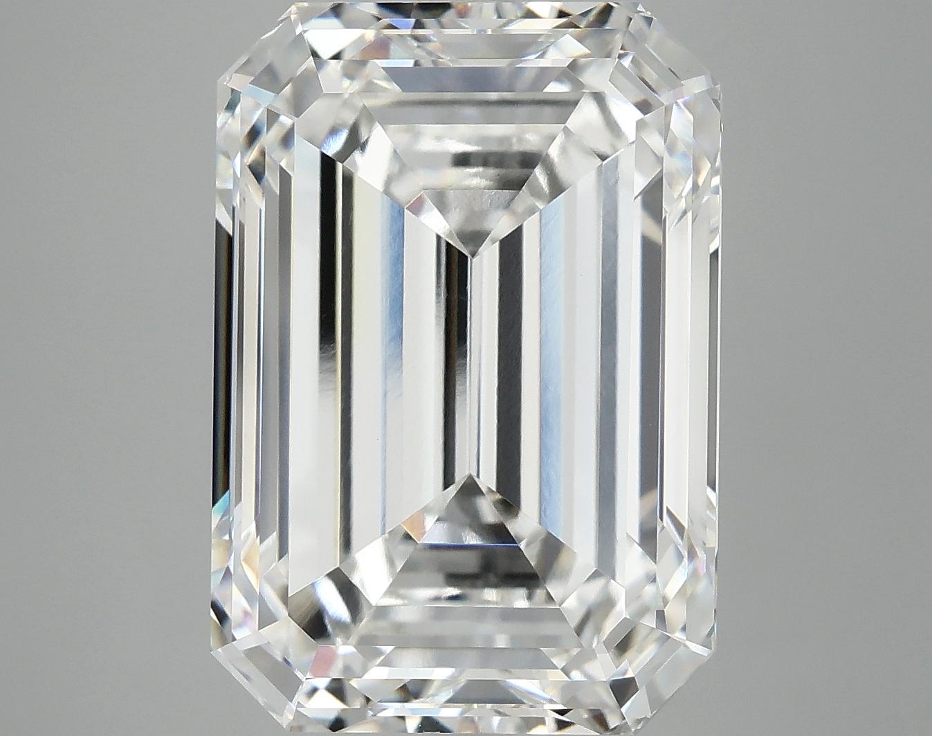 12.1 Carat Emerald Shaped Ideal Cut VVS2 IGI Certified Lab Grown Diamond
