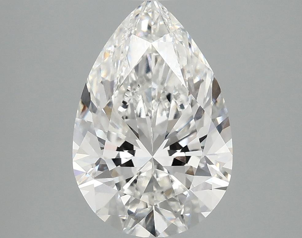 2.5 Carat Pear Shaped Excellent Cut VVS2 IGI Certified Lab Grown Diamond