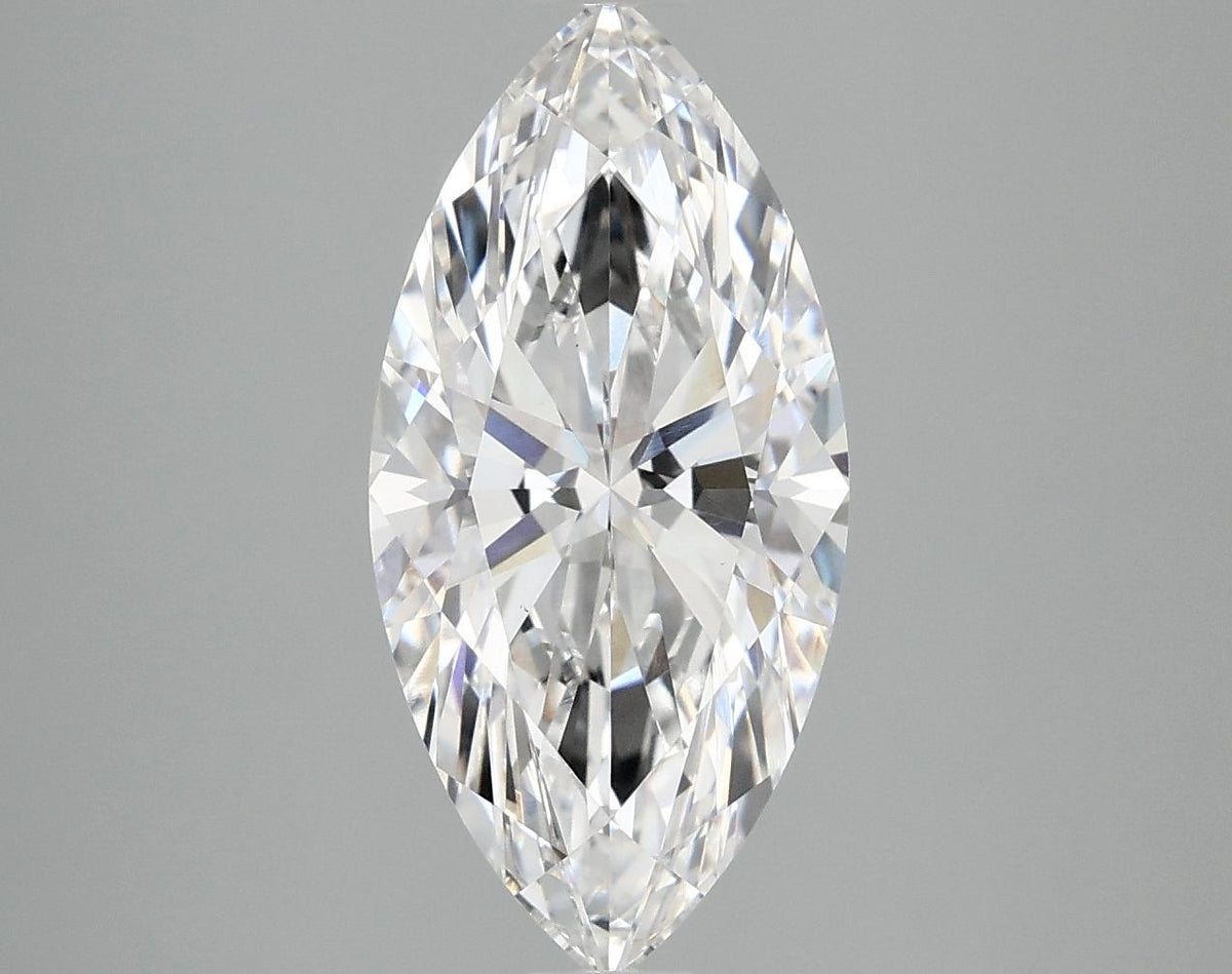3.09 Carat Marquise Shaped Excellent Cut VVS2 IGI Certified Lab Grown Diamond