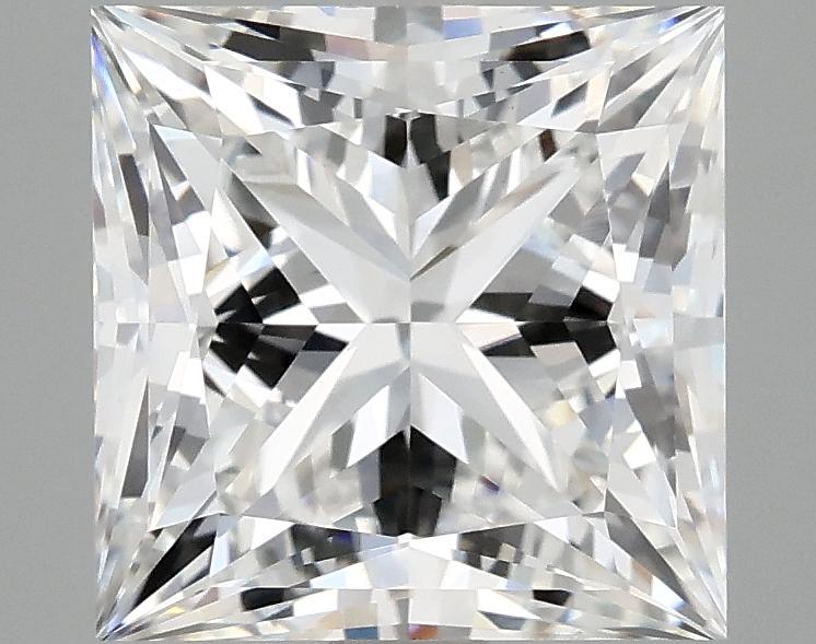 4.03 Carat Princess Shaped Ideal Cut VVS2 IGI Certified Lab Grown Diamond