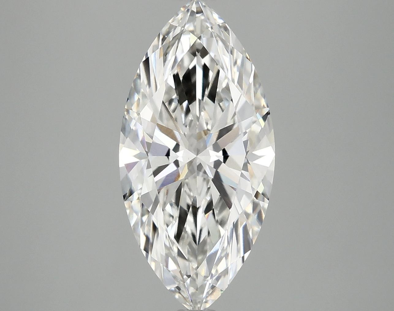 3.02 Carat Marquise Shaped Ideal Cut VVS2 IGI Certified Lab Grown Diamond