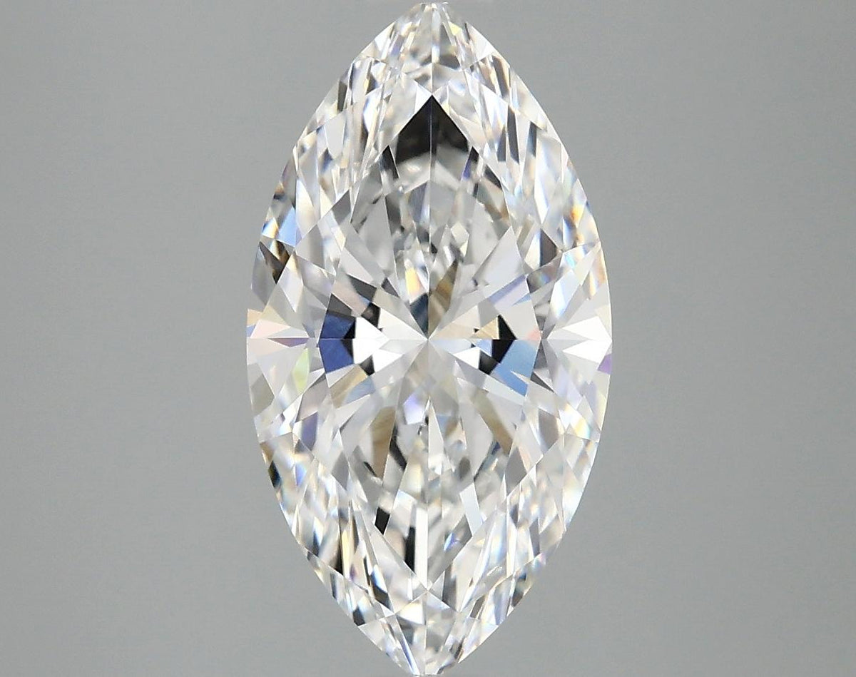 3.09 Carat Marquise Shaped Excellent Cut VVS2 IGI Certified Lab Grown Diamond