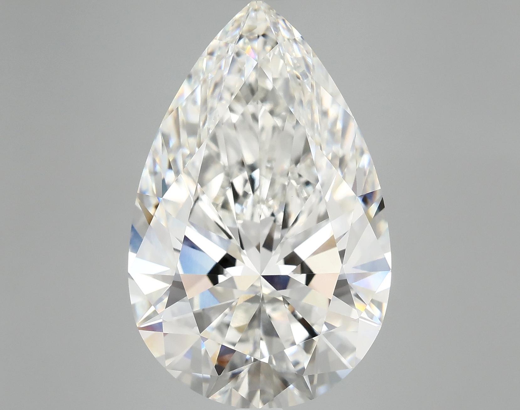 10.12 Carat Pear Shaped Ideal Cut VVS2 IGI Certified Lab Grown Diamond
