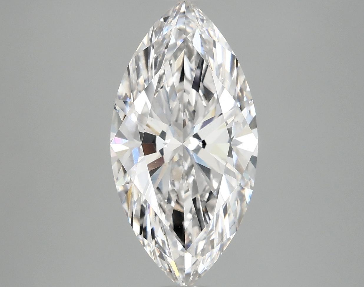 2.93 Carat Marquise Shaped Ideal Cut VS2 IGI Certified Lab Grown Diamond