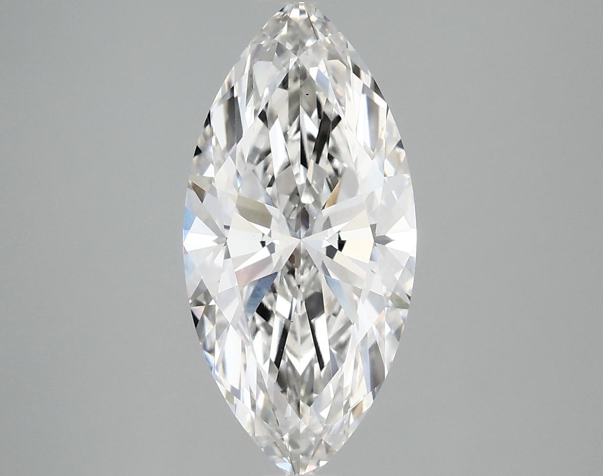 2.56 Carat Marquise Shaped Excellent Cut VS1 IGI Certified Lab Grown Diamond