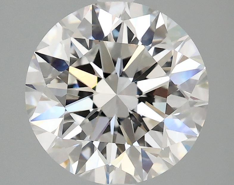 3.08 Carat Round Shaped Excellent Cut VVS2 IGI Certified Lab Grown Diamond