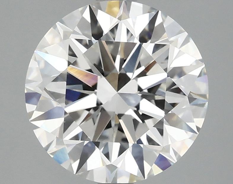 3.07 Carat Round Shaped Excellent Cut VVS2 IGI Certified Lab Grown Diamond