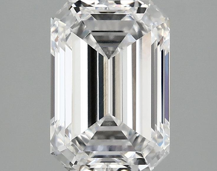 2.1 Carat Emerald Shaped Ideal Cut VVS2 IGI Certified Lab Grown Diamond