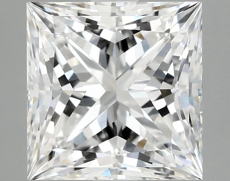 2.58 Carat Princess Shaped Ideal Cut VVS2 IGI Certified Lab Grown Diamond