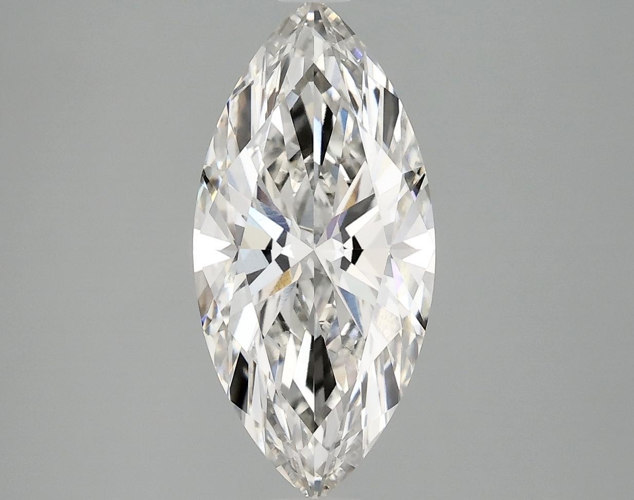 2.5 Carat Marquise Shaped Excellent Cut VVS2 IGI Certified Lab Grown Diamond