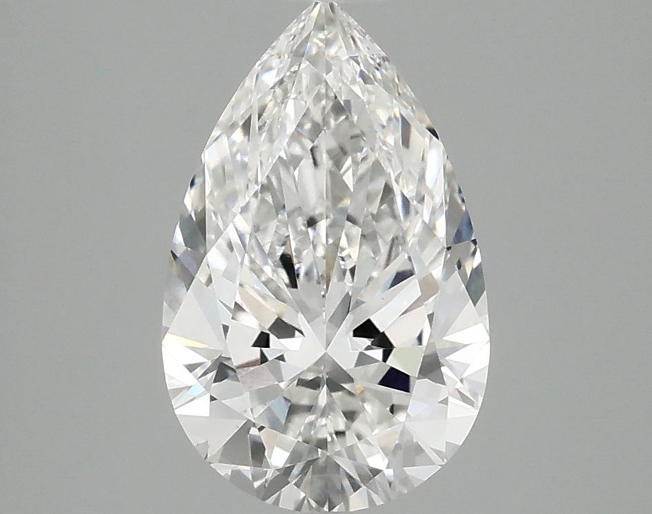 2.03 Carat Pear Shaped Ideal Cut VVS2 IGI Certified Lab Grown Diamond