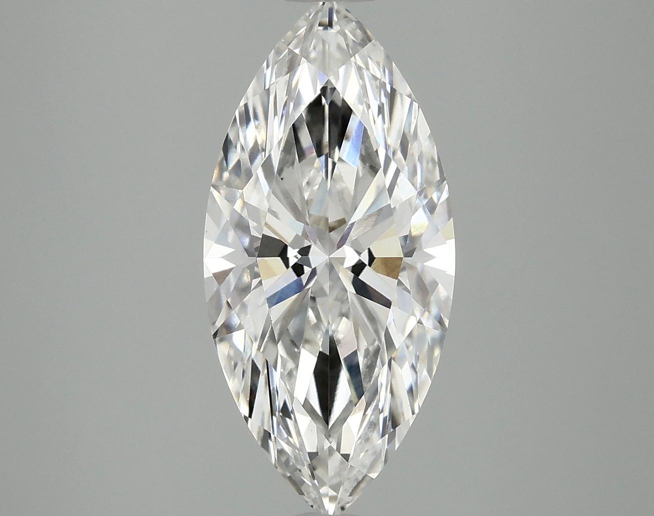 3.1 Carat Marquise Shaped Excellent Cut VVS2 IGI Certified Lab Grown Diamond