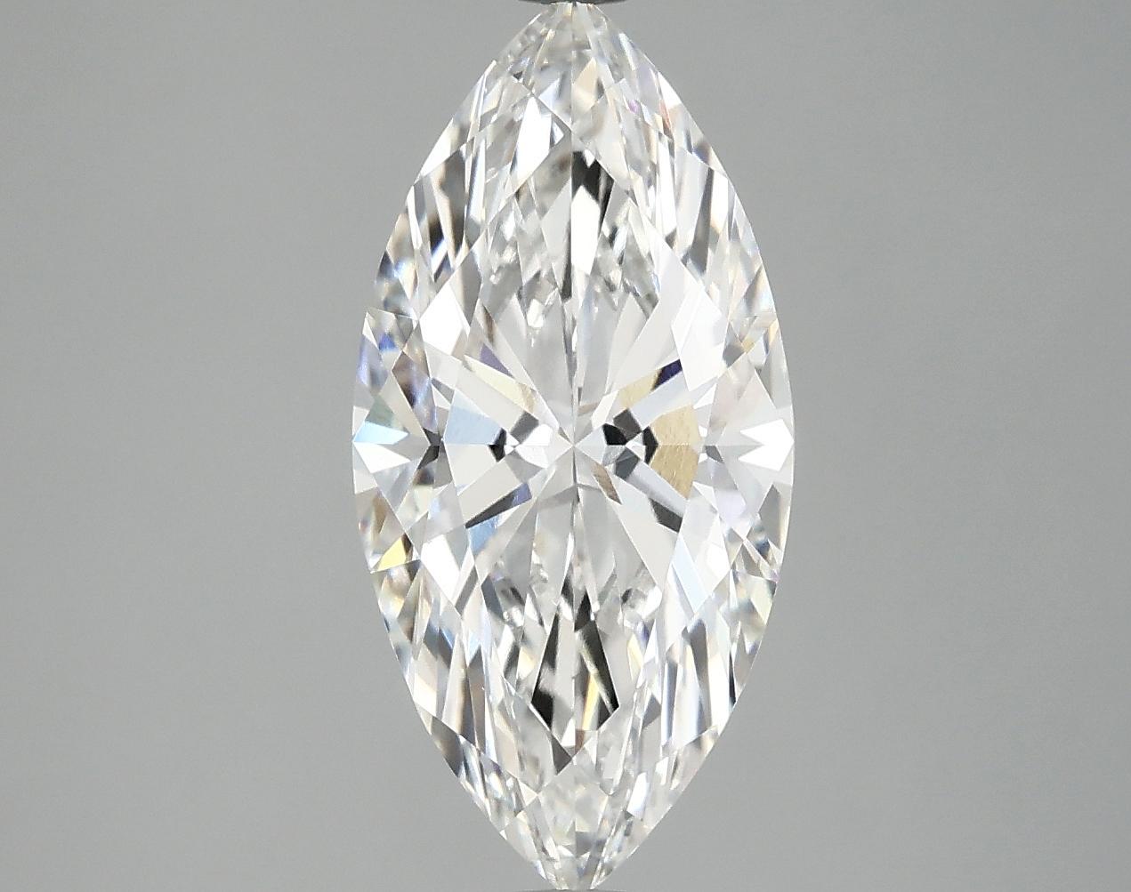 3.01 Carat Marquise Shaped Excellent Cut VVS2 IGI Certified Lab Grown Diamond