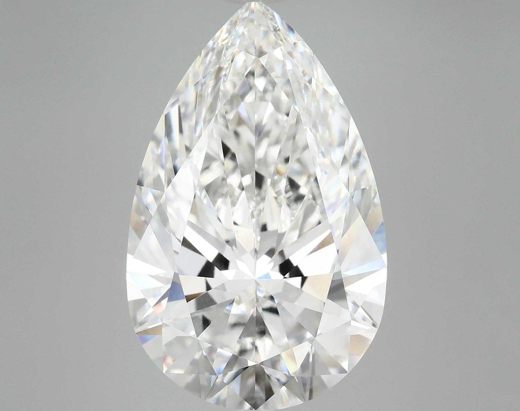 10.7 Carat Pear Shaped Ideal Cut VVS2 IGI Certified Lab Grown Diamond