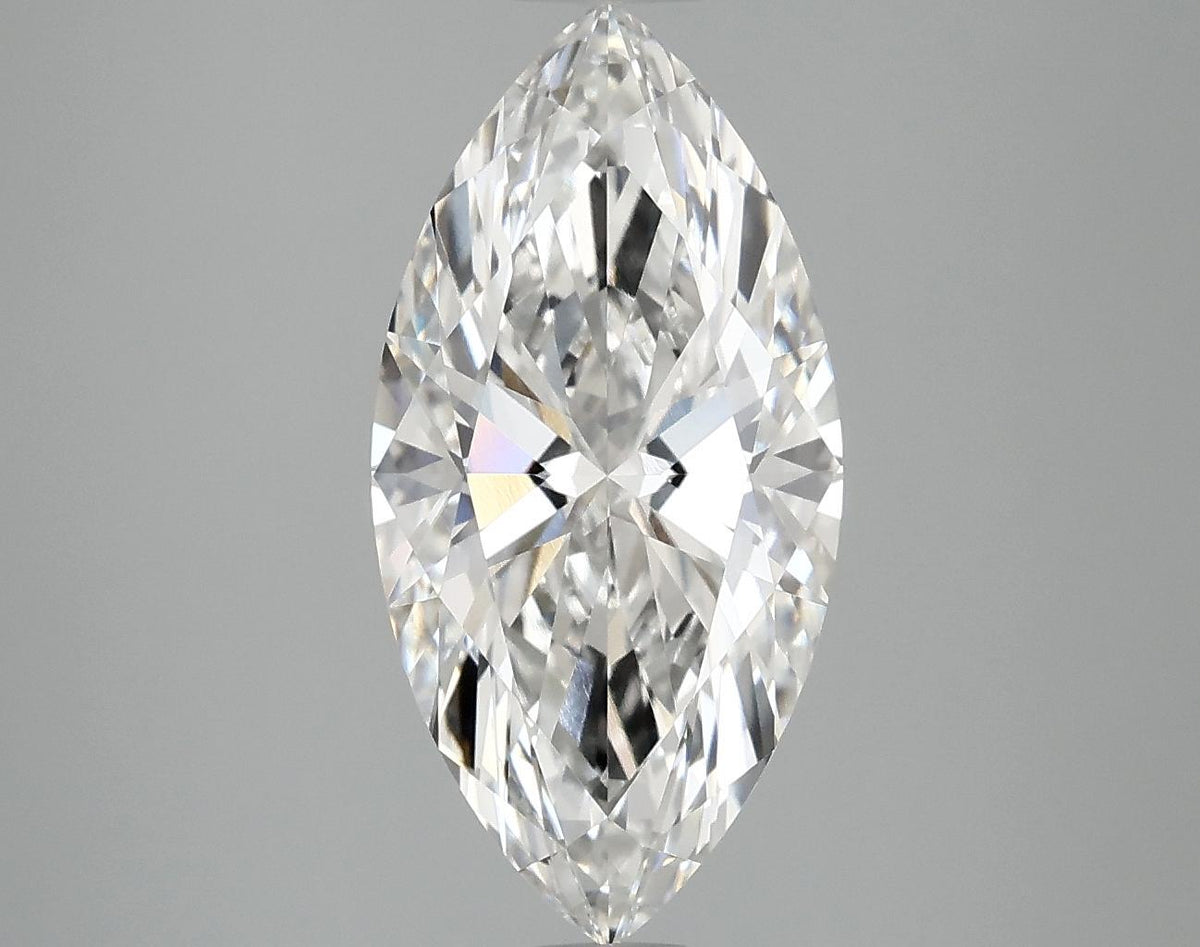 3.09 Carat Marquise Shaped Ideal Cut VVS2 IGI Certified Lab Grown Diamond