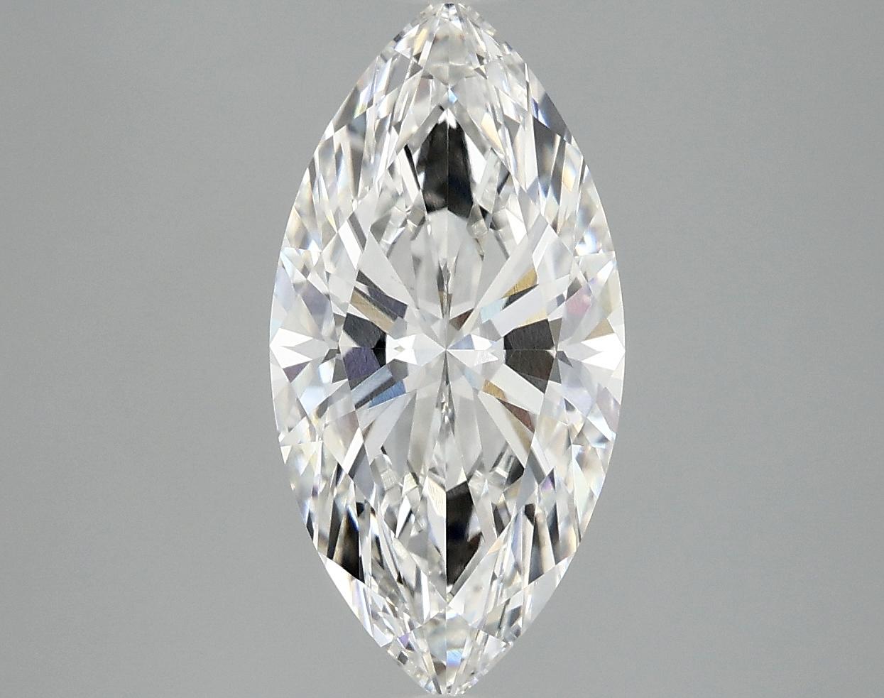 3.09 Carat Marquise Shaped Ideal Cut VVS2 IGI Certified Lab Grown Diamond