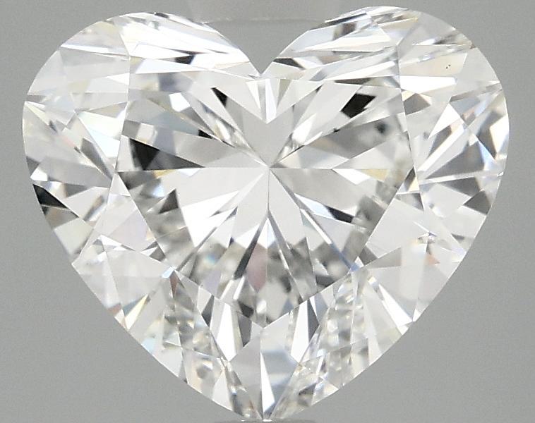 2.97 Carat Heart Shaped Ideal Cut VVS2 IGI Certified Lab Grown Diamond
