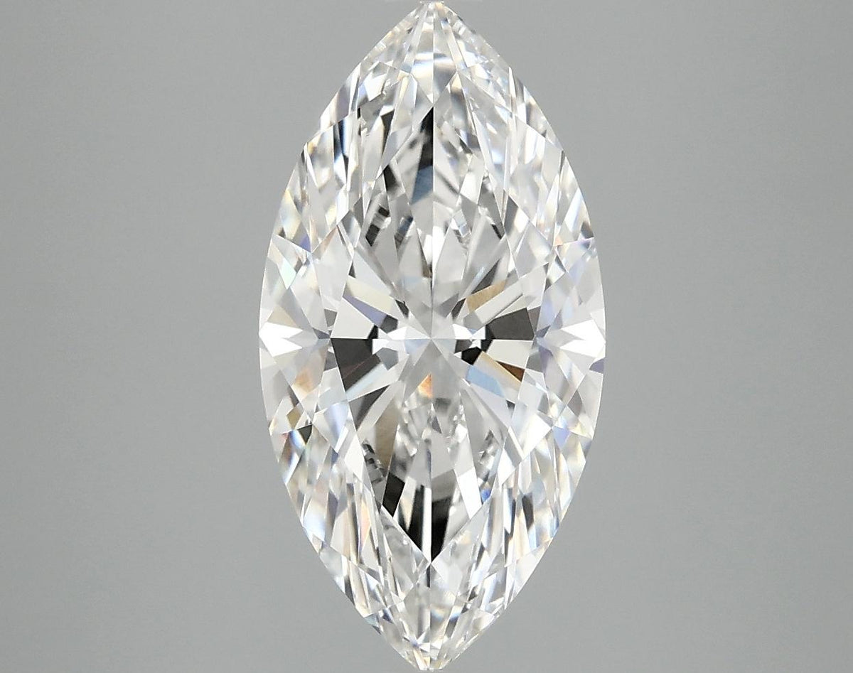 3.09 Carat Marquise Shaped Ideal Cut VVS2 IGI Certified Lab Grown Diamond
