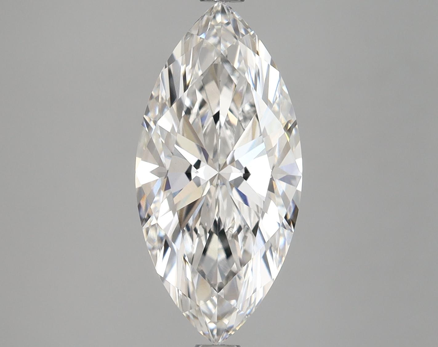 2.87 Carat Marquise Shaped Excellent Cut VS1 IGI Certified Lab Grown Diamond