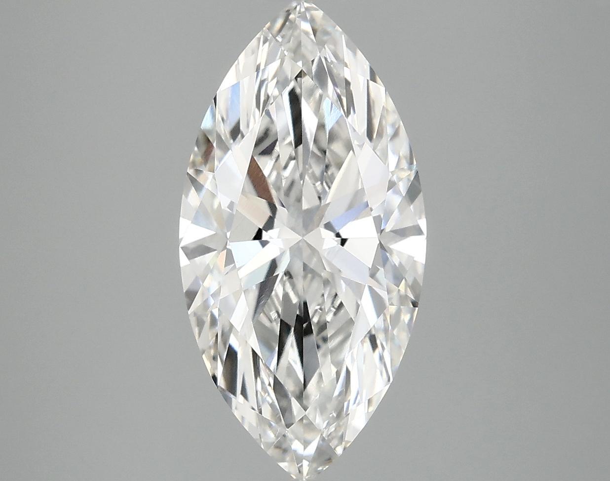 2.56 Carat Marquise Shaped Ideal Cut VS1 IGI Certified Lab Grown Diamond