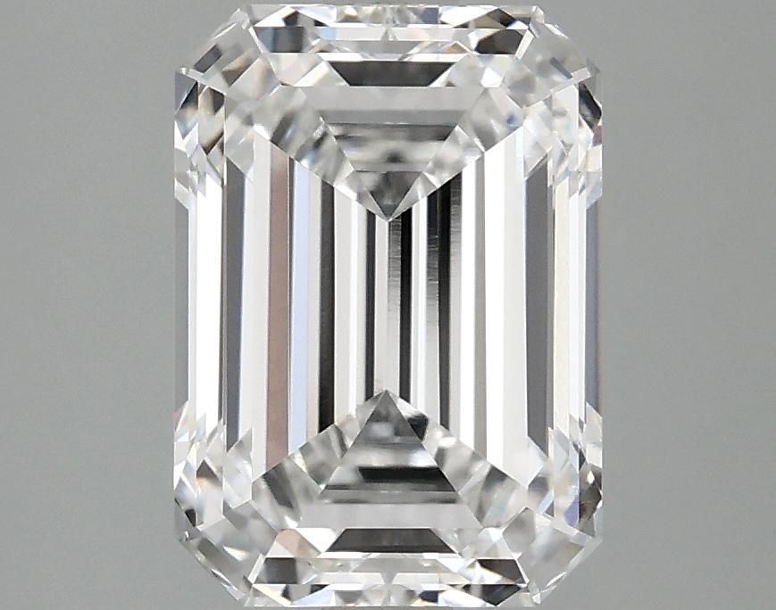 3.09 Carat Emerald Shaped Ideal Cut VVS2 IGI Certified Lab Grown Diamond
