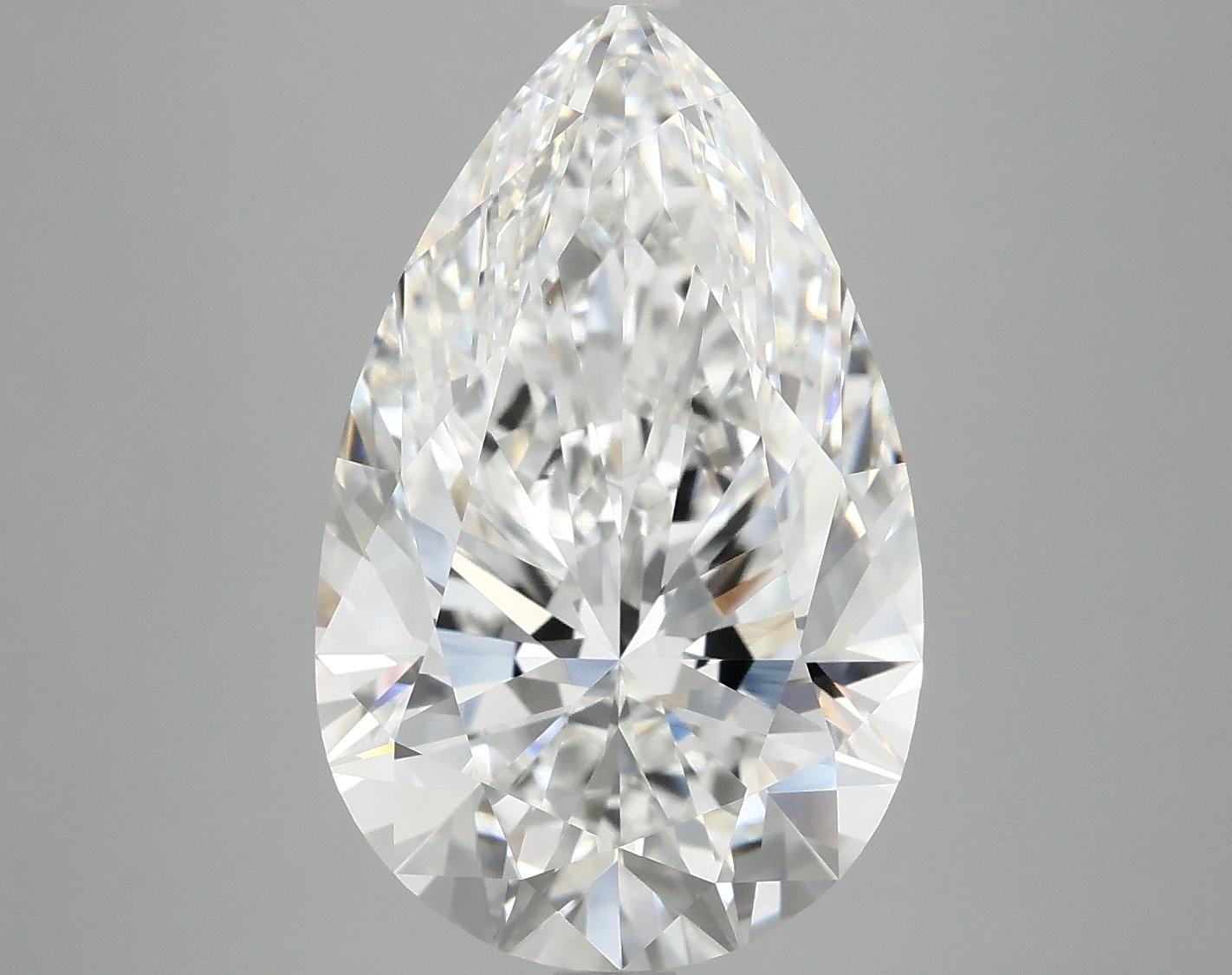 7.15 Carat Pear Shaped Ideal Cut VVS2 IGI Certified Lab Grown Diamond