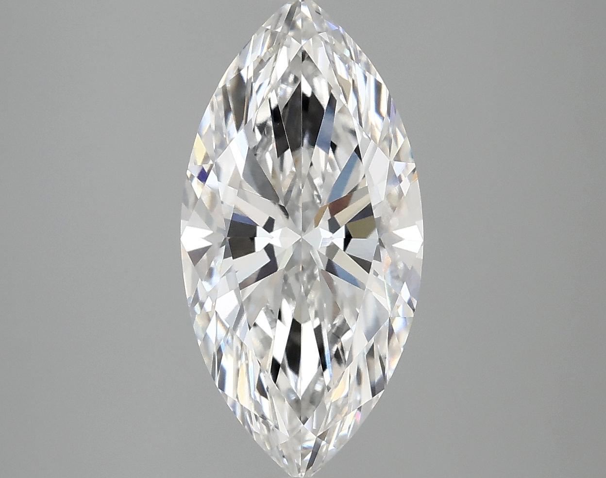 3.06 Carat Marquise Shaped Ideal Cut VVS2 IGI Certified Lab Grown Diamond