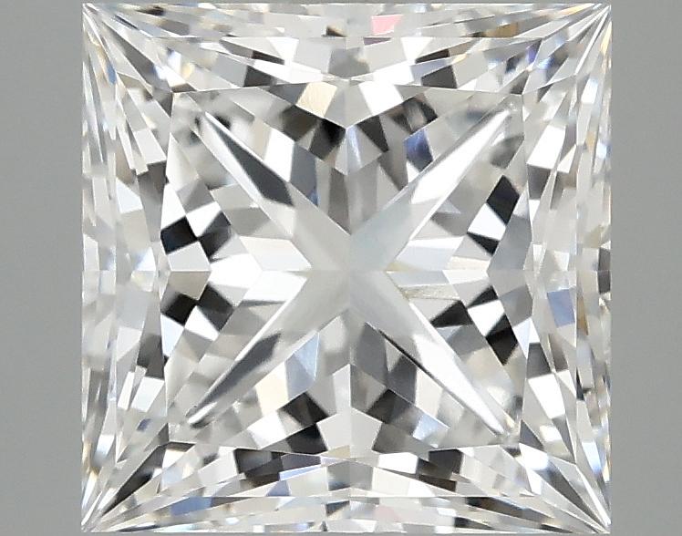 4.03 Carat Princess Shaped Ideal Cut VVS2 IGI Certified Lab Grown Diamond