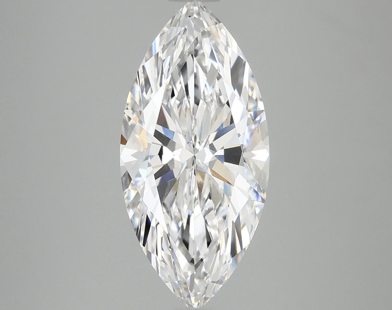 3.05 Carat Marquise Shaped Excellent Cut VS1 IGI Certified Lab Grown Diamond