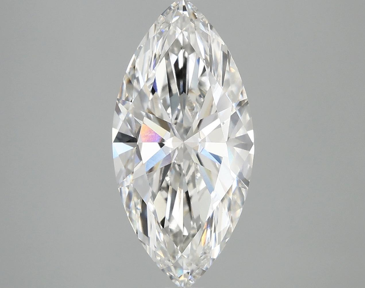 2.85 Carat Marquise Shaped Excellent Cut VS1 IGI Certified Lab Grown Diamond