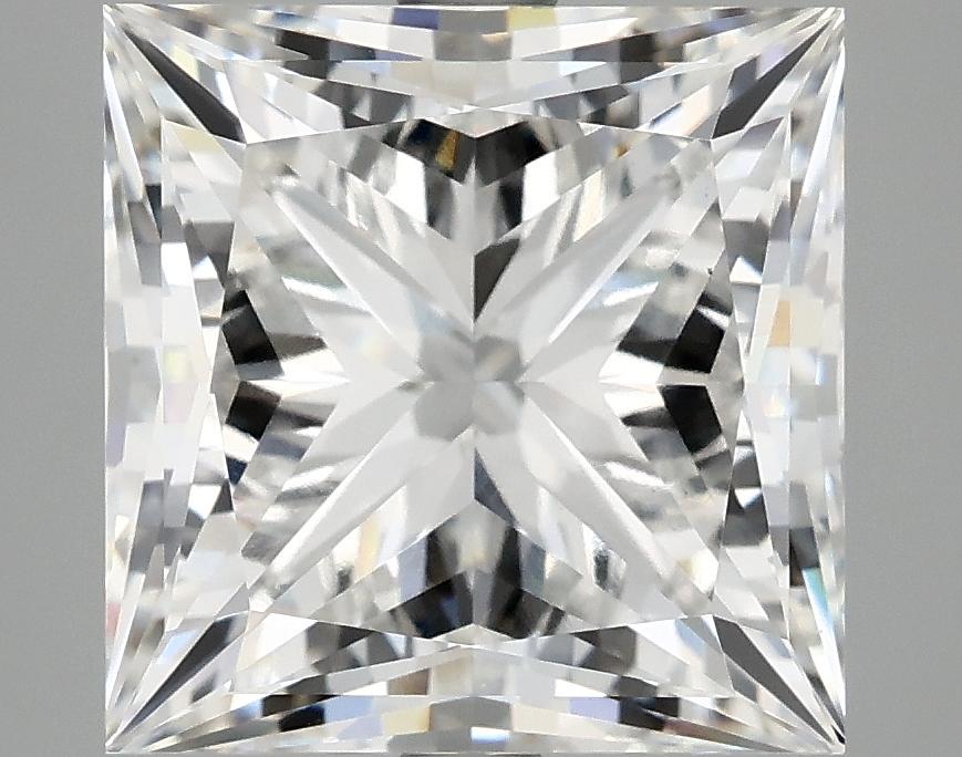 6.07 Carat Princess Shaped Ideal Cut VVS2 IGI Certified Lab Grown Diamond