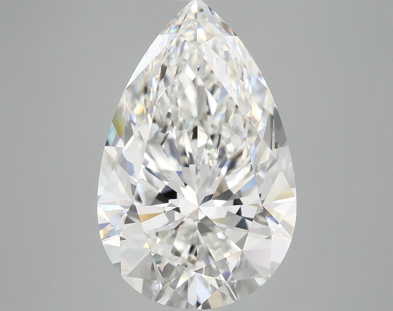 5.91 Carat Pear Shaped Ideal Cut VS1 IGI Certified Lab Grown Diamond