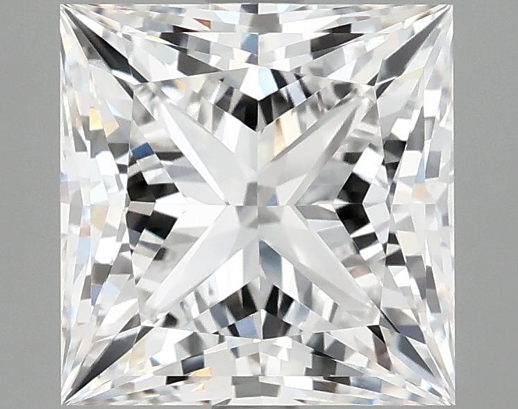 4.07 Carat Princess Shaped Ideal Cut VVS2 IGI Certified Lab Grown Diamond